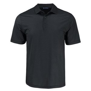 [MCK01342] Cutter & Buck Pike Eco Shadow Check Print Recycled Mens Polo