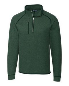 [BCO00049] Cutter & Buck Mainsail Sweater-Knit Mens Big and Tall Half Zip Pullover Jacket