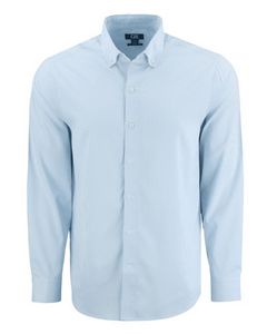 [BCW00237] Cutter & Buck Skyline Eco Recycled Pinstripe Mens Big & Tall Long Sleeve Dress Shirt