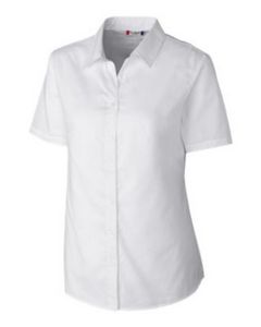 [LQW00008] Clique Avesta Stain Resistant Womens Short Sleeve Button Down Shirt
