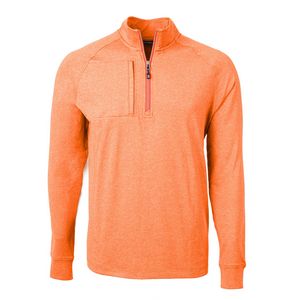 [MCK01086] Cutter & Buck Adapt Eco Knit Heather Mens Quarter Zip Pullover