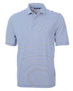 [MCK01168] Cutter & Buck Virtue Eco Pique Stripe Recycled Mens Polo