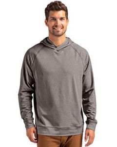 [MCK01341] Cutter & Buck Adapt Knit Recycled Mens Heathered Hooded Pullover