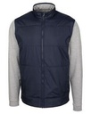 Cutter & Buck Stealth Hybrid Quilted Mens Full Zip Windbreaker Jacket
