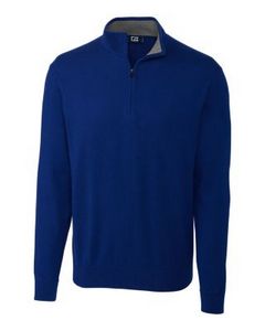 [MCS07728] Cutter & Buck Lakemont Tri-Blend Mens Quarter Zip Pullover Sweater