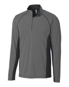 [MQK00100] Clique Ice Pique Colorblock Mens Half Zip Tech Pullover