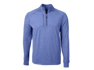 [BCK01086] Cutter & Buck Adapt Eco Knit Heather Mens Big & Tall Quarter Zip Pullover