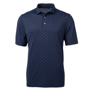 [BCK01170] Cutter & Buck Virtue Eco Pique Tile Print Recycled Mens Big & Tall Polo
