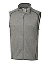 Cutter & Buck Mainsail Sweater-Knit Mens Big and Tall Full Zip Vest