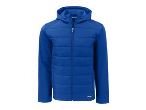 [BCO00077] Cutter & Buck Evoke Hybrid Eco Softshell Recycled Full Zip Mens Big & Tall Hooded Jacket