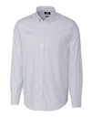 Cutter & Buck Stretch Oxford Stripe Mens Big and Tall Long Sleeve Dress Shirt