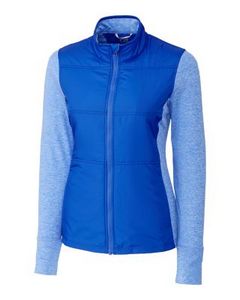 [LCK00042] Cutter & Buck Stealth Hybrid Quilted Womens Full Zip Windbreaker Jacket