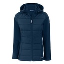 Cutter & Buck Evoke Hybrid Eco Softshell Recycled Full Zip Womens Hooded Jacket