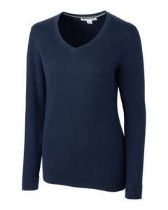 [LCS08100] Cutter & Buck Lakemont Tri-Blend Womens V-Neck Pullover Sweater
