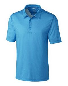 [MCK00074] Cutter & Buck Pike Mini Pennant Print Stretch Mens Polo