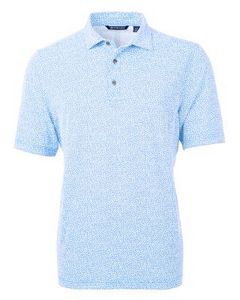 [MCK01161] Cutter & Buck Virtue Eco Pique Botanical Print Recycled Mens Polo