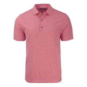 [MCK01303] Cutter & Buck Forge Eco Heather Stripe Stretch Recycled Mens Polo