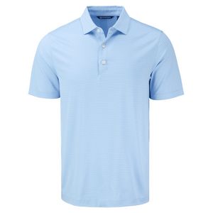 [MCK01346] Cutter & Buck Forge Eco Fine Line Stripe Stretch Recycled Mens Polo