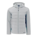 Cutter & Buck Evoke Hybrid Eco Softshell Recycled Full Zip Mens Hooded Jacket