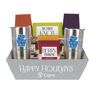 [BAS130-K] Sip and Savor Gourmet Tray with Tumblers- Small