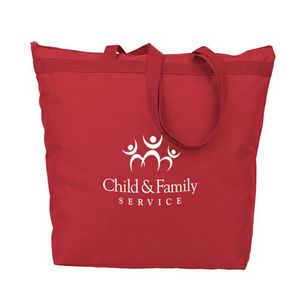 [BGC5000-K] Large Zippered Tote Bag