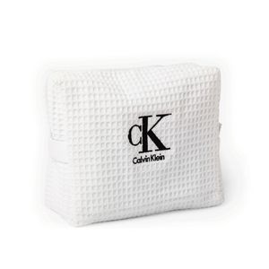 [BGC7500-K] Embroidered Waffle Toiletry Bag