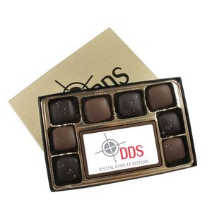 [BT8-SSC-K] 8 Piece Sea Salt Caramels with Printed Centerpiece