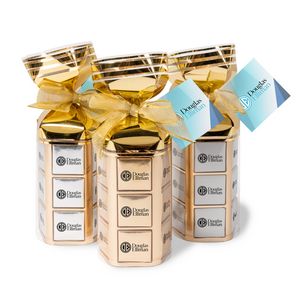 [C1700-K] 36-Piece Chocolate Foiled Square Gift Bag