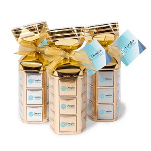 [C1704-K] Thirty Six Piece Chocolate Foiled Square Gift Bag- Full Color