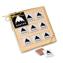 9-Piece Chocolate Foiled Square Gift Box