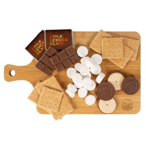 S'mores Bamboo Wood Charcuterie Board