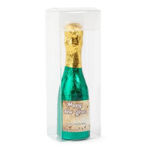 [CBPC8-K] 8 Oz. Champagne Bottle Popping Chocolates in Acetate Box