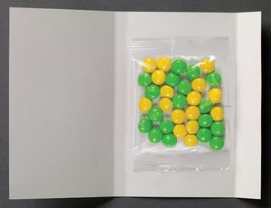 [CC100-CBU-K] Calling Card w/ Chocolate Buttons