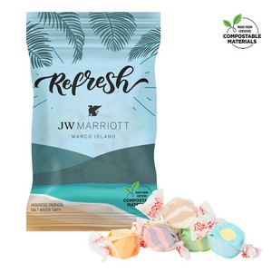 [CDFB-TSWT-K] 4 oz. ECO-Digibag™, Compostable, Tropical Salt Water Taffy