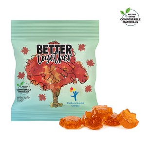 [CDGBMC-K] 1 oz. ECO-Digibag, Compostable-Maple Flavored Candy