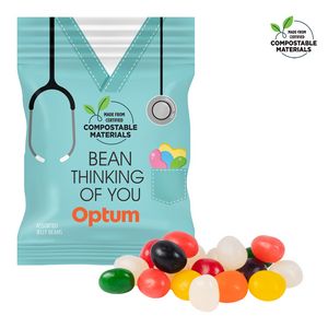 [CDHF-JEL-K] 2oz. ECO-Digibag, Compostable & Full Color, Assorted Jelly Beans