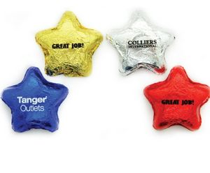 [CK-423-K] Foil Wrapped Chocolate Stars