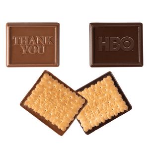 [COOKIE-K] Custom Rectangle Shaped Chocolate Covered Cookie