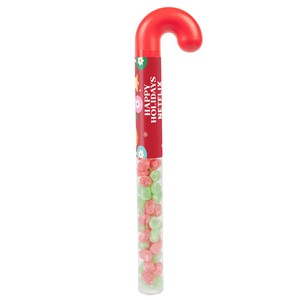 Holiday Candy Cane Tube with Christmas Spice Drops