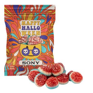 [DHF-BRN-K] Clever Candy 2oz. Full Color DigiBag™ with Gummy Brains