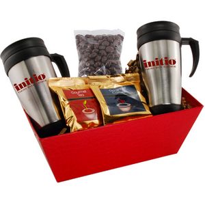 [DRB1500-013-K] Tray w/Mugs and Chocolate Covered Raisins