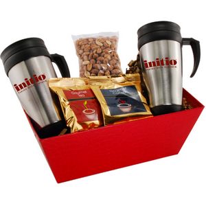 Tray w/Mugs and Honey Roasted Peanuts
