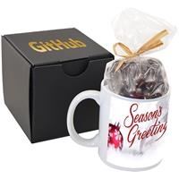 [DRB5010-DCE-K] Ceramic Mug Gift Set w/Dark Chocolate Espresso Beans