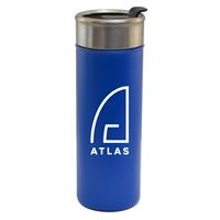 18 Oz. Vacuum Travel Tumbler w/Flip Closure Lid