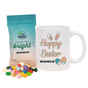 [DRK304-C18-K] Mug set with Gourmet Jelly Beans in Compostable Digibag