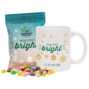 [DRK304-C71-K] Mug set with Jelly Belly in Compostable Digibag