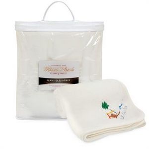 [EMB111-K] Micro-Plush Coral Fleece Blanket