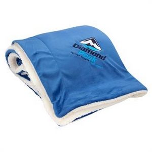 [EMB113-K] Oversized Micro Soft Touch Sherpa Blanket