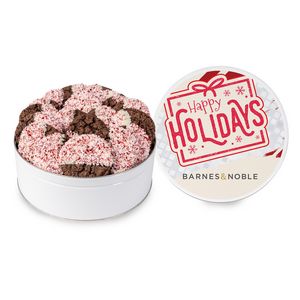 [FBC209-K] Crushed Peppermint Chocolate French Sable Cookie in Gift Tin-Large