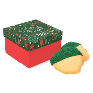 [FBC275-K] 3 Pack Christmas Tree Cookies in Full Color Gift Box